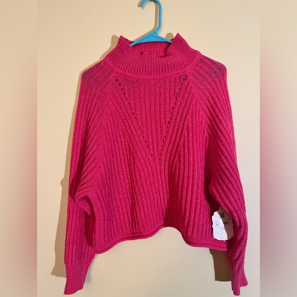 NWT hot pink Altard State knit sweater size M.